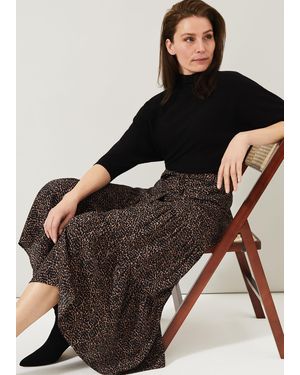 Phase Eight Penele Print Maxi Skirt - Black