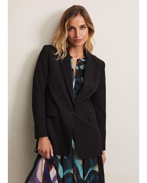 Phase Eight Neah Crepe Blazer - Black