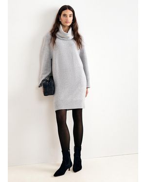 Phase Eight Dahlie Lurex Jumper Dress - Grey