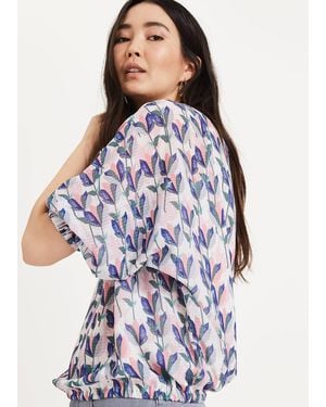 Phase Eight Skylar Print Blouse - Blue