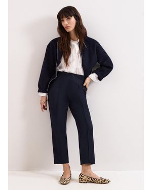 Phase Eight Miah Cropped Trouser - Blue