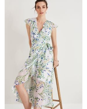 Phase Eight Flavia Floral Print Midi Dress - Multicolour
