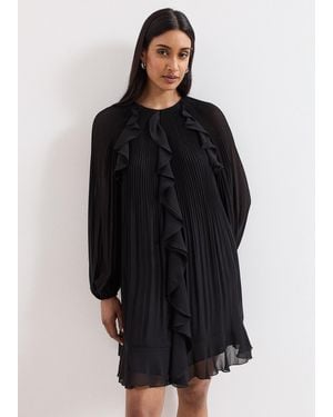Phase Eight Layla Frill Swing Dress - Black