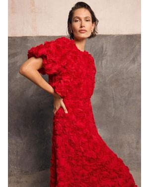 Phase Eight Angeline 3D Floral Jacket - Red