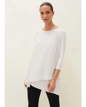Phase Eight Mika Longline Top - Natural
