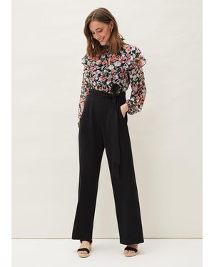 Phase Eight Sophie Floral Print Jumpsuit - White