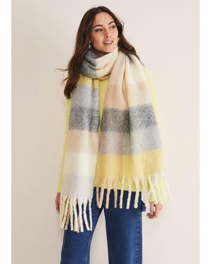 Phase Eight Soft Stripe Scarf - Blue