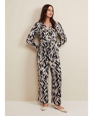 Phase Eight Constance Geo Jumpsuit - Natural