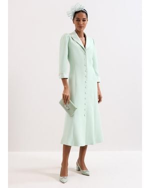 Phase Eight Paloma Tux Midi Dress - White