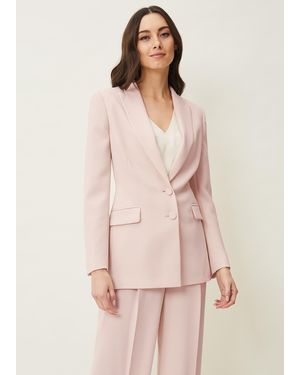 Phase Eight Cadie Wide Leg Suit Trousers - Pink