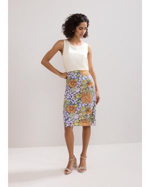 Phase Eight Alessandra Skirt - Natural
