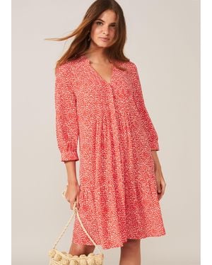 Phase Eight Penele Swing Dress - Red