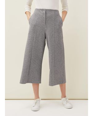 Phase Eight Diza Herringbone Culottes - Grey