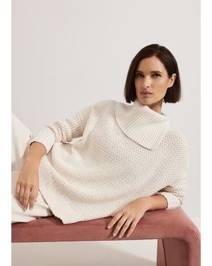 Phase Eight Jean Textured Cotton Jumper - Natural