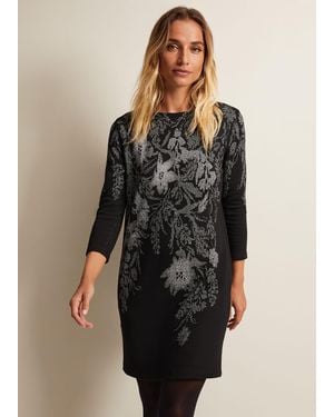 Phase Eight Loreina Floral Tunic Dress - Black