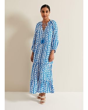Phase Eight Petite Lara Midaxi Dress - Blue