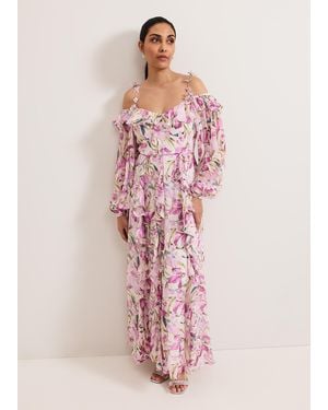 Phase Eight Petite Sarah Floral Maxi Dress - Pink