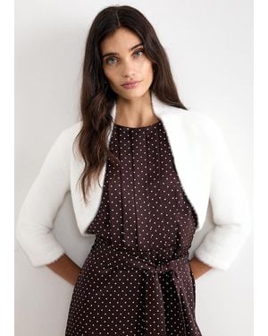 Phase Eight Fay Fluffy Bolero - Brown
