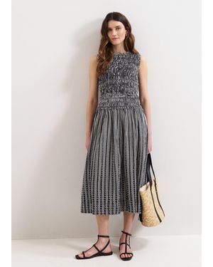 Phase Eight Chiara Stripe Dress - Grey