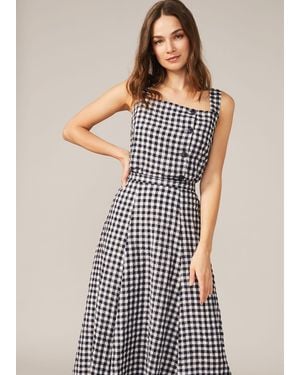 Phase Eight Gingham Cami Top - White