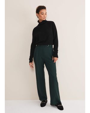 Phase Eight Catira Crepe Wide Leg Trousers - Multicolour