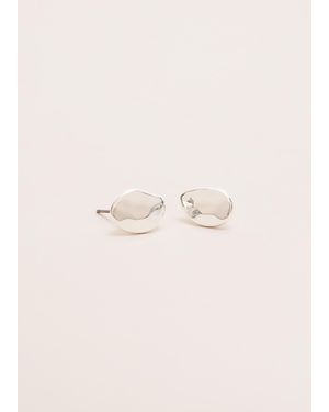 Phase Eight Molten Stud Earrings - Natural