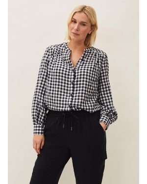 Phase Eight Lillia Gingham Shirt - Multicolour