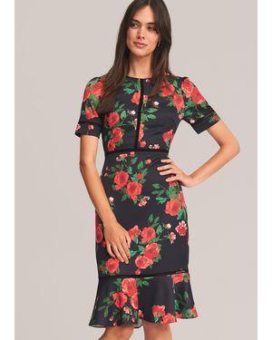 Phase Eight Hesita Rose Dress - Black
