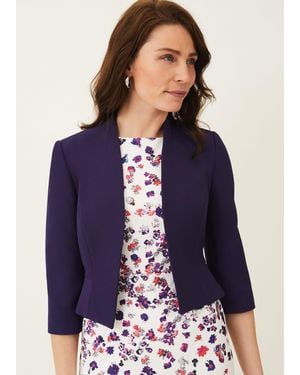 Phase Eight Rosalyn Fluted Sleeve Occasion Jacket - Purple