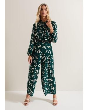 Phase Eight Micaela Twist Neck Jumpsuit - Green