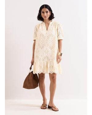 Phase Eight Liliana Lemon Dress - Natural