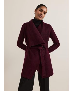 Phase Eight Lana Textured Drape Knit Coat