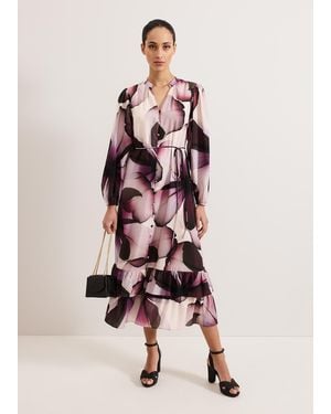 Phase Eight Clarra Floral Midaxi Dress - Pink