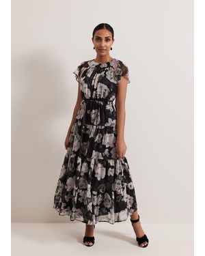 dahlia print pleat midaxi dress Rails Dahlia Dress