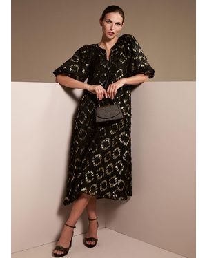 Phase Eight Bella Textured Midi Dress - Natural