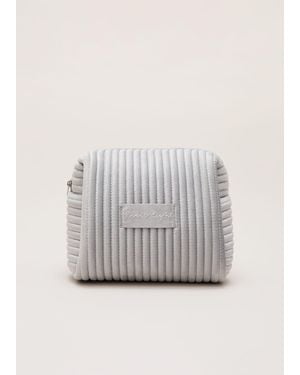 Phase Eight Velvet Make Up Bag - Grey