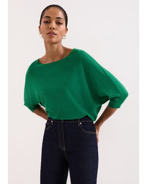 Phase Eight Cristine Rib Knit Jumper - Green