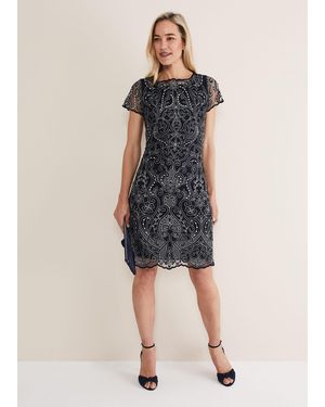 Phase Eight Esme Embroidered Dress - Multicolour