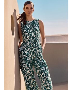 Phase Eight Marta Printed Jumpsuit - Blue