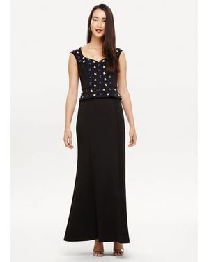 Phase Eight Black Louise Embellished Dress