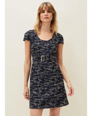 Phase Eight Oketo Jacquard Dress - Black