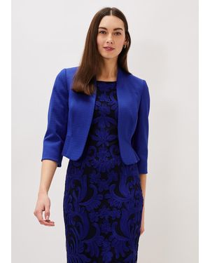 Phase Eight Aisha Textured Occasion Jacket - Blue