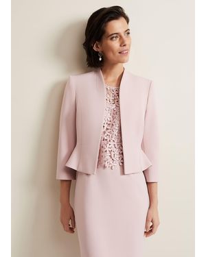 Phase Eight Daisy Peplum Jacket - Pink