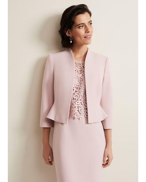 Phase Eight Daisy Peplum Jacket - Pink