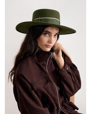 Phase Eight Felt Ribbon Boater Hat - Black