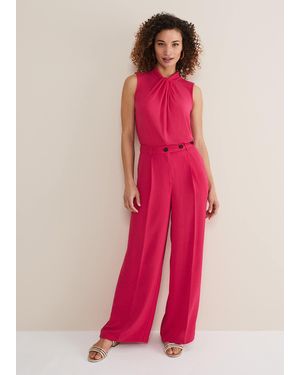 Phase Eight Opal Wide Leg Trousers - Pink