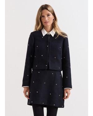 Phase Eight Rue Cropped Jacket - Black