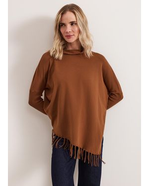 Phase Eight Athena Tassel Knit - Brown