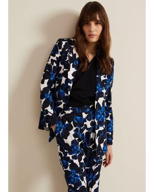 Phase Eight Caddie Floral Suit Jacket - Blue