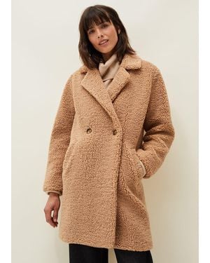 Phase Eight Katherine Teddy Coat - Natural
